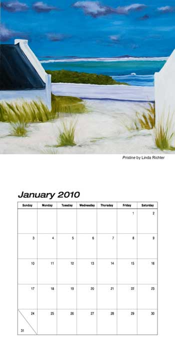 Richter Art 2010 calendar sample inside