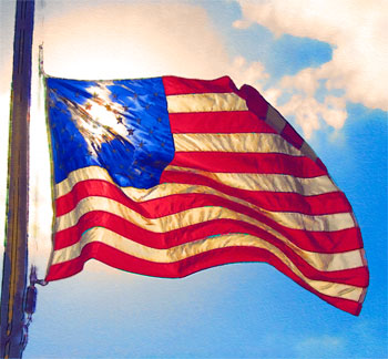 Shininh Flag copyright Jake Richter