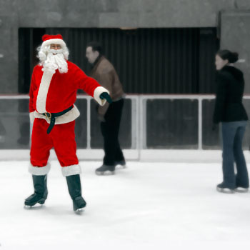 Santa On Ice copyright Jake Richter