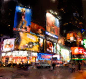 Times Square at Night by Jake Richter